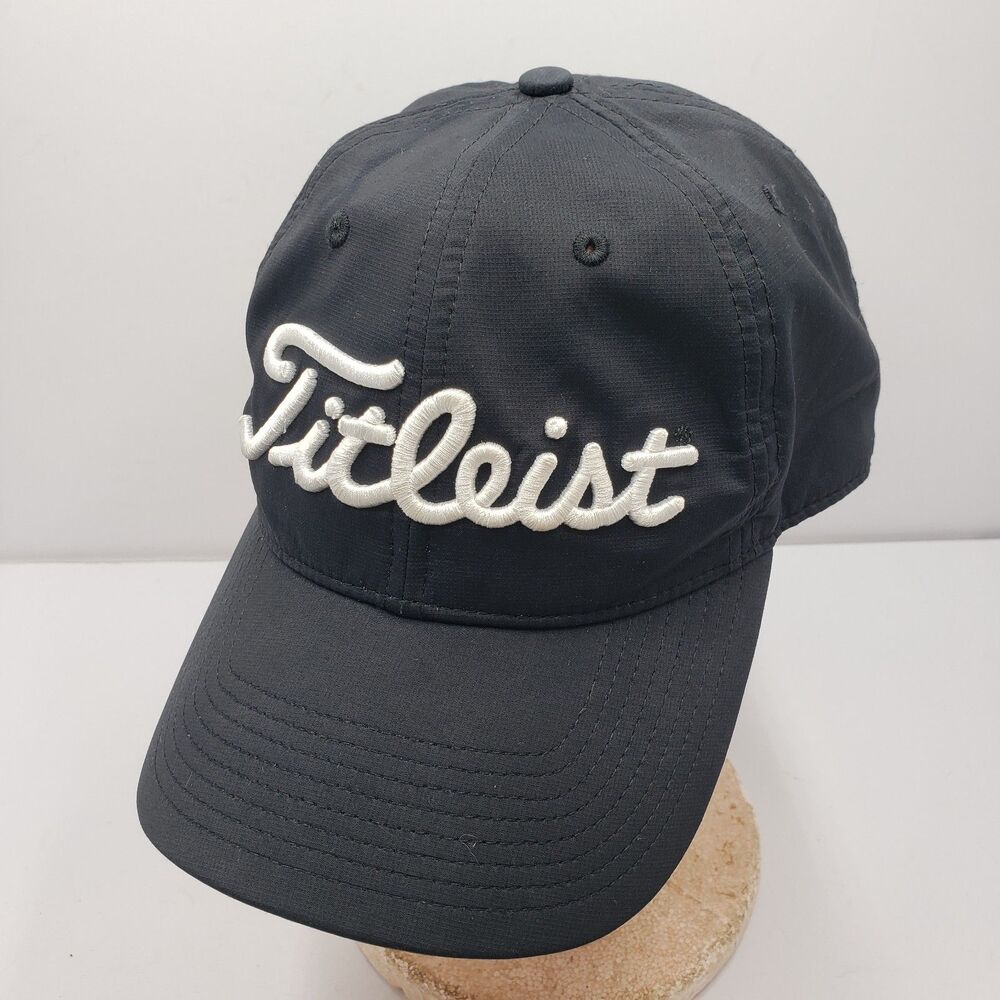 Titleist Golf Hat Cap Shadow Valley Course Logo Black Adjustable Strapback OSFM